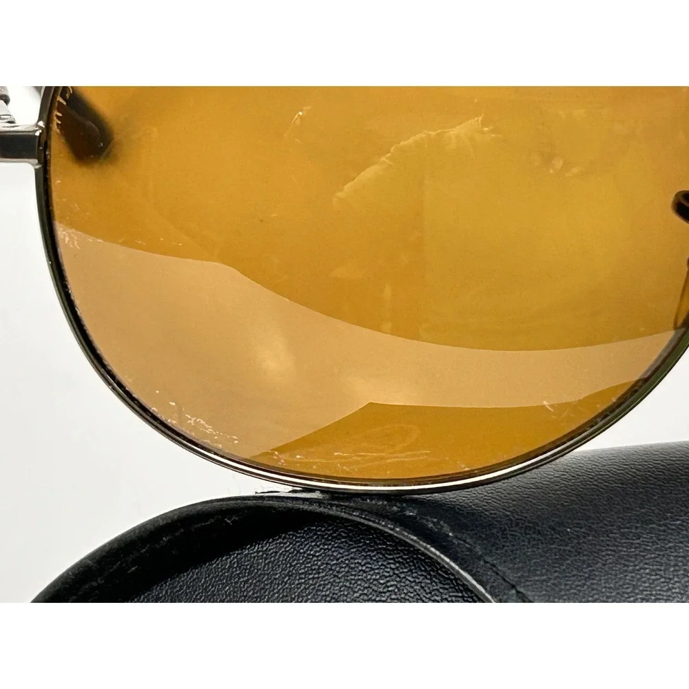Ray-Ban RB3319 029/83 Gunmetal Polarized Aviator Sunglasses Brown Lens 62mm